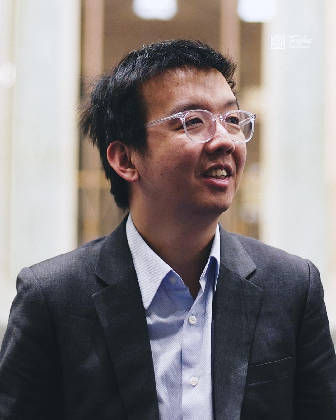 Samuel Chu, podczas Forum "Europa z widokiem na przyszłość. Parlament Słowa". Audycja Michała Nogasia