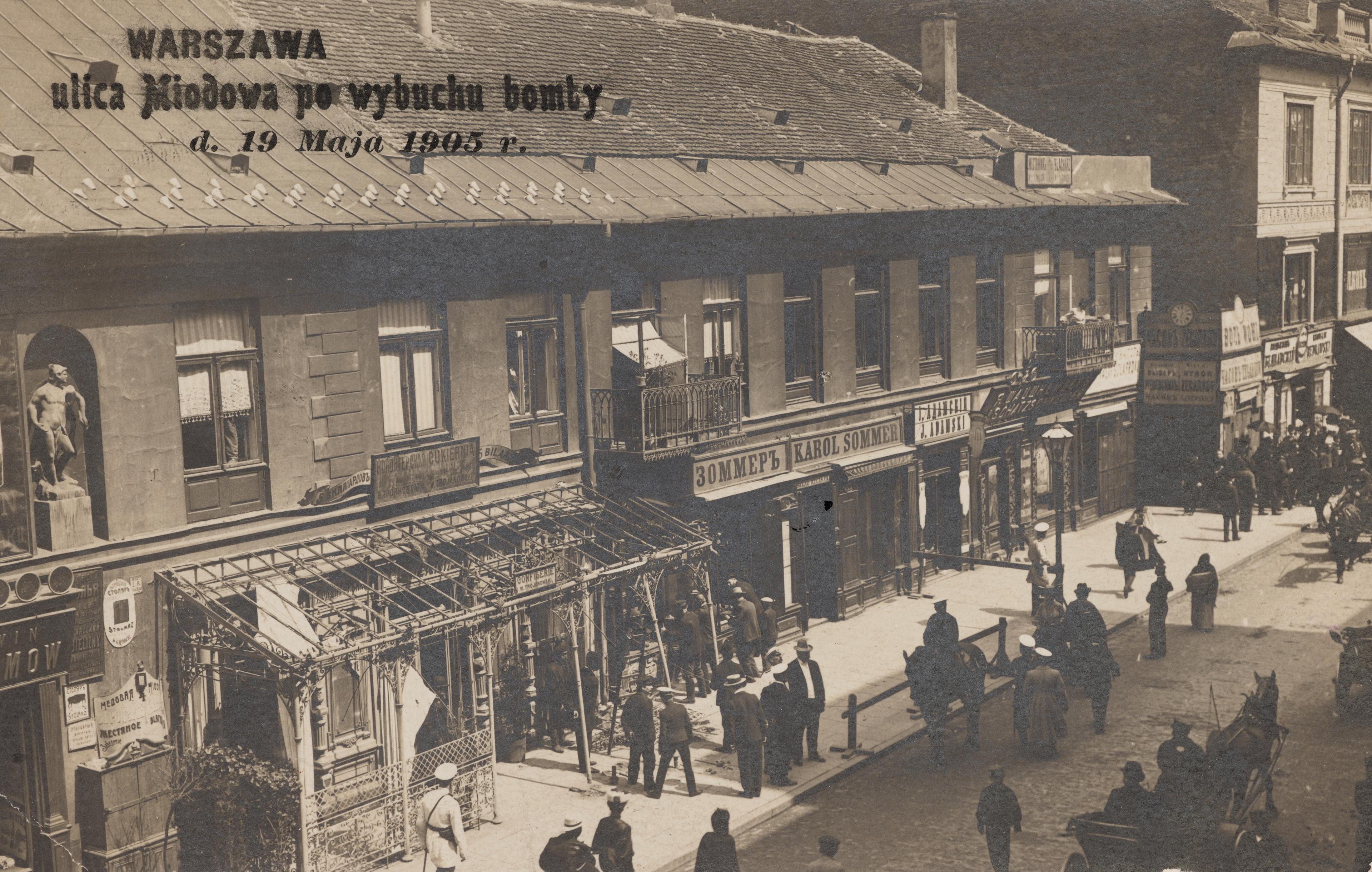 Wysadzona Cukiernia - rok 1905